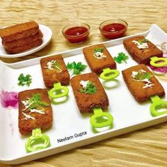 Paneer rice cutlets/bar A picture of Paneer rice cutlets/bar.