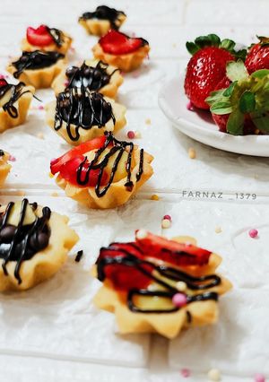 عکسی از دستور تارت کرمفیل و گاناش