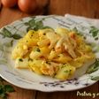 Huevos rotos con bacalao y patatas