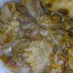 A picture of Boiled meat.
