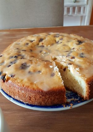 Una foto de Torta de naranja con pasas