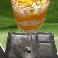 Vermicelli- Mango Dessert A picture of Vermicelli- Mango Dessert.
