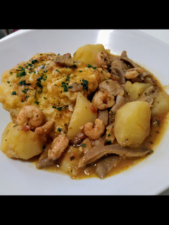 Una foto de Patatas guisadas con setas