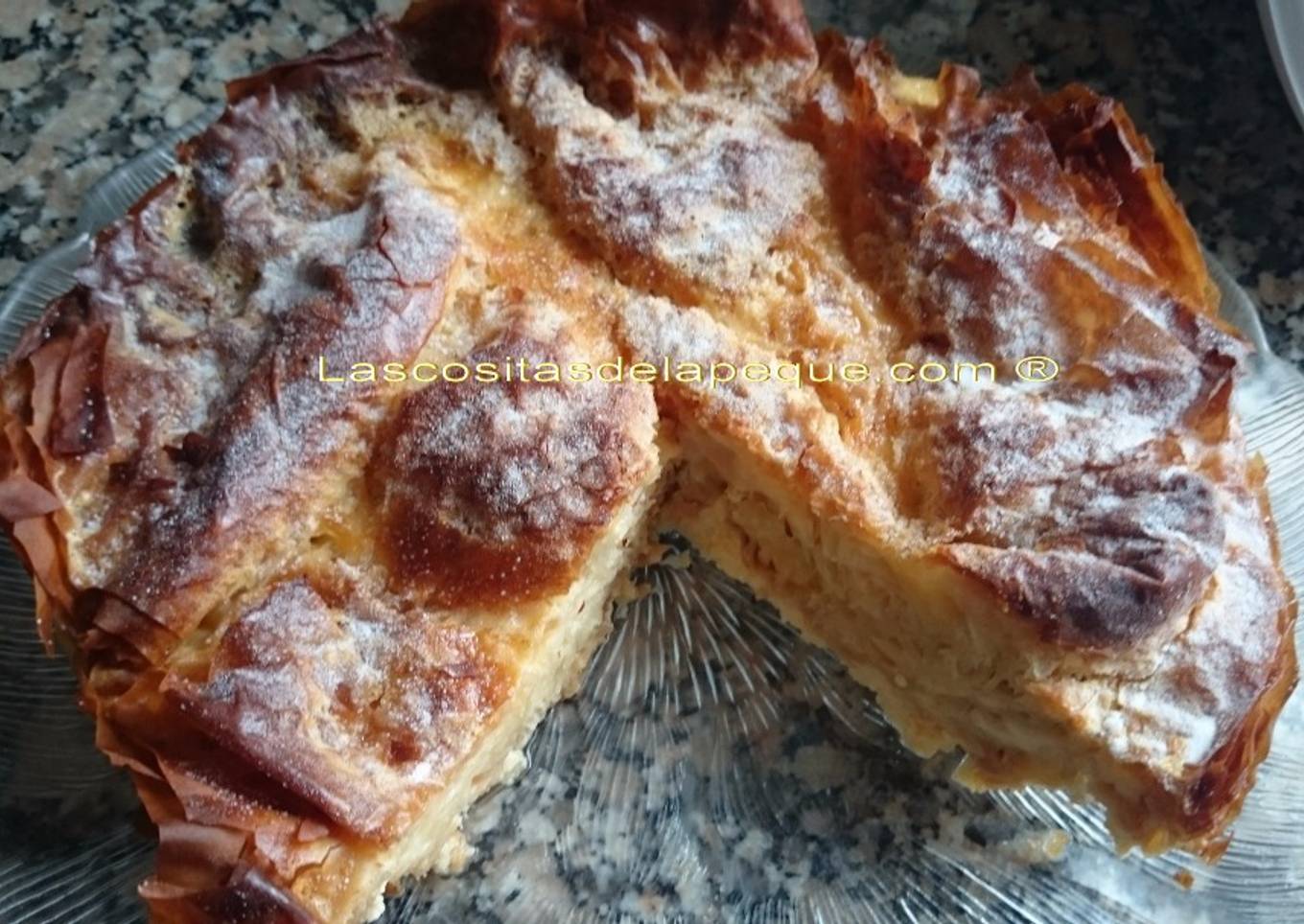 Tarta flor ligera con Thermomix 