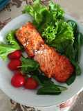 Air Fryer Salmon Rosemary + Thyme (Eat Clean)