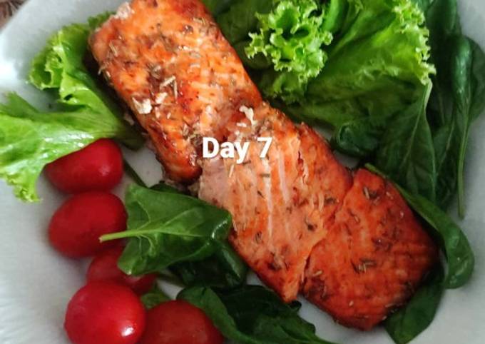 Resipi Air Fryer Salmon Rosemary Thyme Eat Clean Oleh Fimo Cookpad