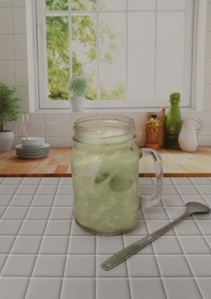 Foto resep Es Kopyor Matcha