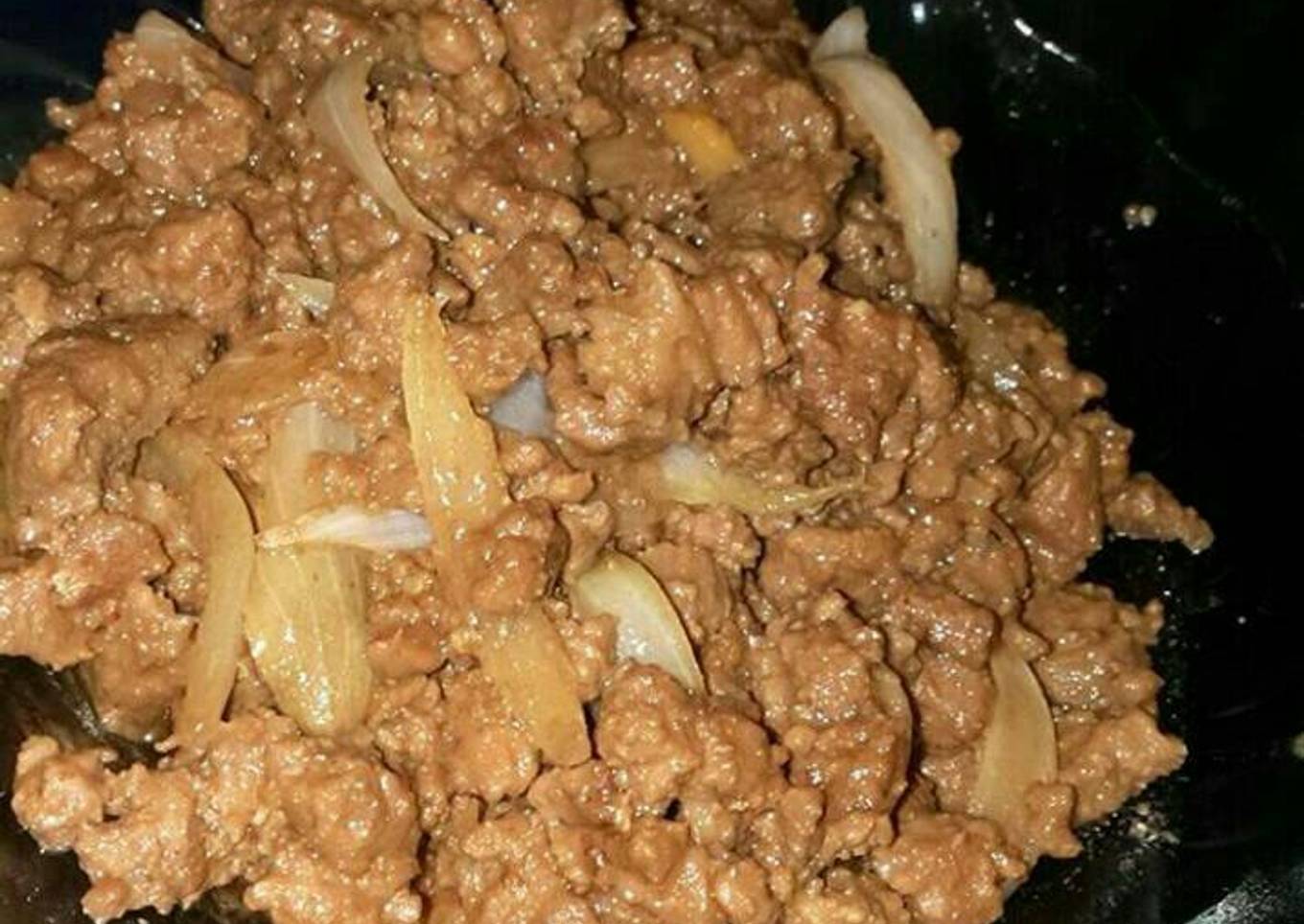 Semur kering daging cincang