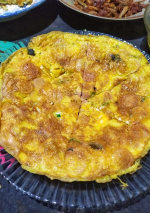 Foto resep Telur dadar sosis