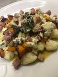 Butternut, Bacon, Blue Cheese and Browned Butter Gnocchi