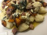 Butternut, Bacon, Blue Cheese and Browned Butter Gnocchi