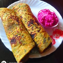 A picture of Methi Paratha.