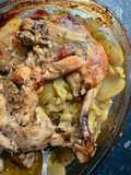 Contramuslos de Pollo al Horno con Patatas a lo Pobre