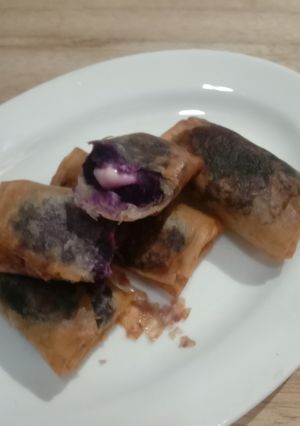 Foto resep Lumpia Ubi Ungu Isi Keju
