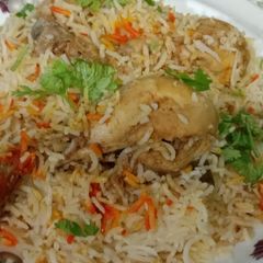 Chicken tikka biryani A picture of Chicken tikka biryani.
