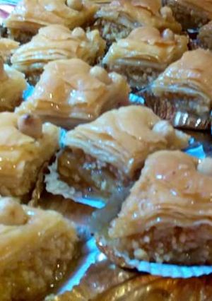 صورة لوصفة بقلاوة جزائرية