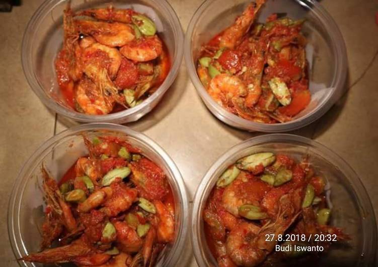 Resep 🌶️balado udang pete🌶️ yang Bisa Manjain Lidah