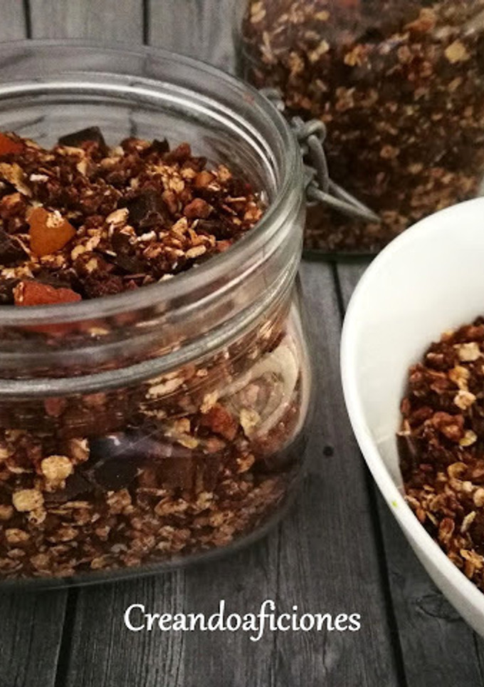 Una foto de Granola de chocolate casera