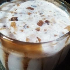 A picture of Yummy chocolate shake.