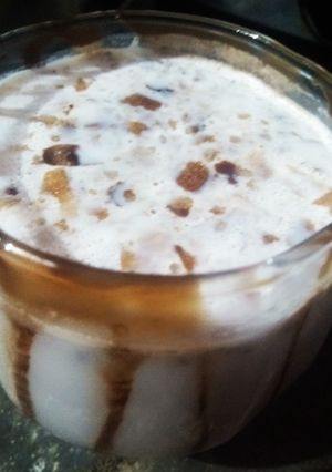 A picture of Yummy chocolate shake.
