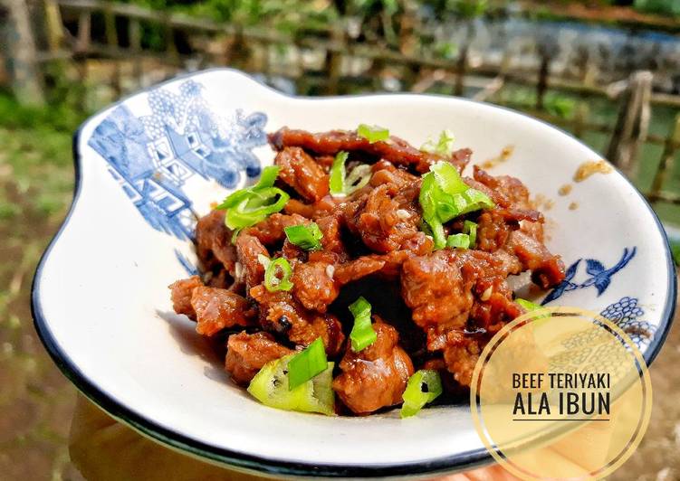 Beef teriyaki ala ibun