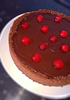 O poză a rețetei Tartă cu Fructe și Ganache de Ciocolată.