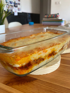 Una foto de Pastel de patata y carne picada fácil y rico