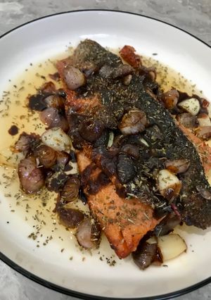 Foto resep Salmon Caramelized Butter Garlic