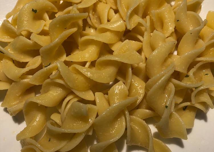 Recipe of Ultimate Garlic Buttered Egg Noodles