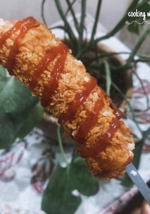 عکسی از دستور کورن داگ کره ای | Korean corn dog