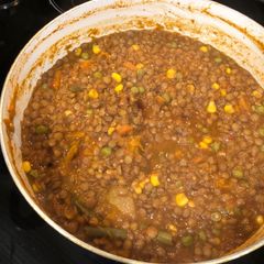 A picture of Green Lentil Soup.