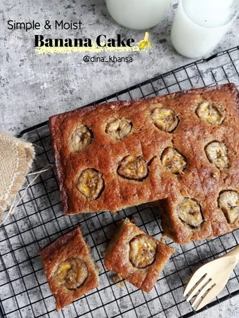 Langkah Mudah untuk Membuat Resep Simple &amp; Moist Banana Cake yang Bikin Ngiler Anti Ribet, Sempurna