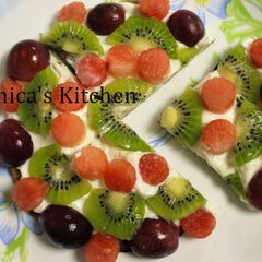 A picture of # Ramadan Special - Fruity Malpua Pizza.