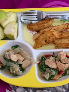 Foto resep 14. Ayam tumis bayam (diet)