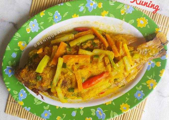 Recipe: Yummy Ikan Nila Acar Kuning