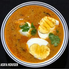 A picture of Anda Curry(Egg Curry).