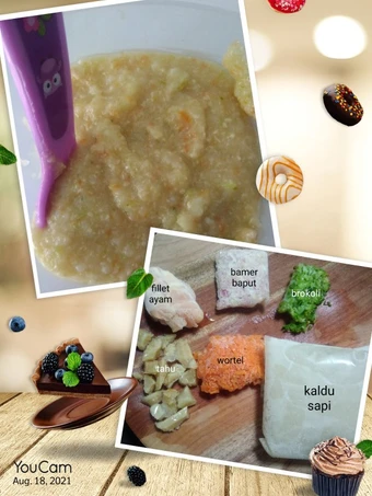Langkah Mudah untuk Membikin Resep MPASI 6 bulan : bubur ayam brokoli wortel yang Lezat Sekali Anti Ribet, Mantap