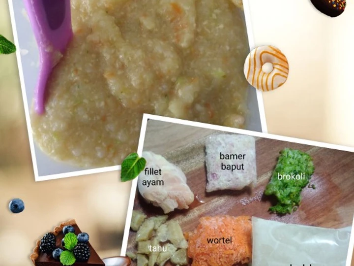 Langkah Mudah untuk Membikin Resep MPASI 6 bulan : bubur ayam brokoli wortel yang Lezat Sekali Anti Ribet, Mantap