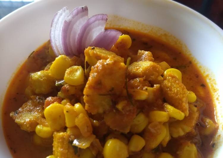 Step-by-Step Guide to Prepare Quick Baby corn and sweet corn masala