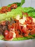 Wraps de Alface com Carne