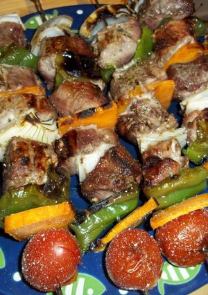 Una foto de Pinchos de carne