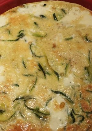 A picture of Keto Spiralized Zucchini Quiche.