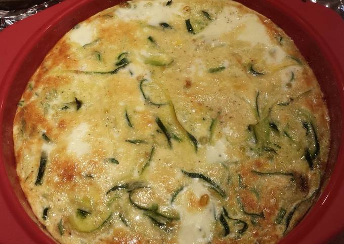 Keto Spiralized Zucchini Quiche