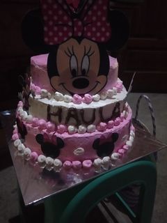 Foto resep Kue ulang tahun mickey mouse dan minnie mouse