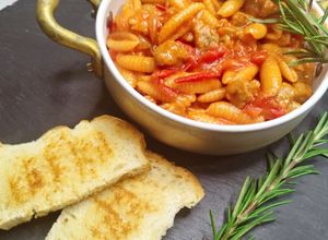 Foto di Malloreddus con salsiccia, rosmarino e pecorino 🍅🧄🫒🍴🥖