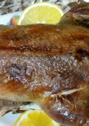 صورة لوصفة بط محشي مرته (تتبيلة) مع رز مصري