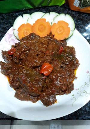Foto resep Sate goreng pedas
