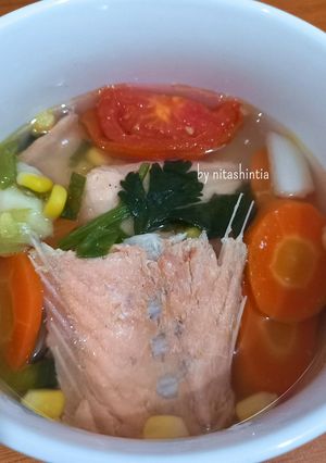 Foto resep Sup Tulang Ikan Salmon