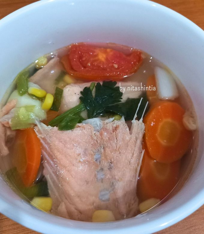 Foto resep Sup Tulang Ikan Salmon