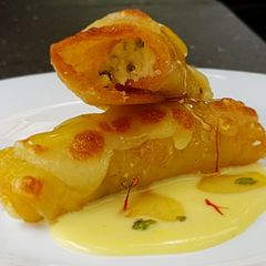 A picture of Baked Colostrum Filled Malpue.
